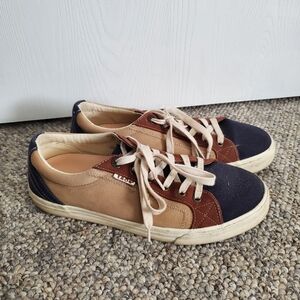 Brown and Navy Casual Sneakers